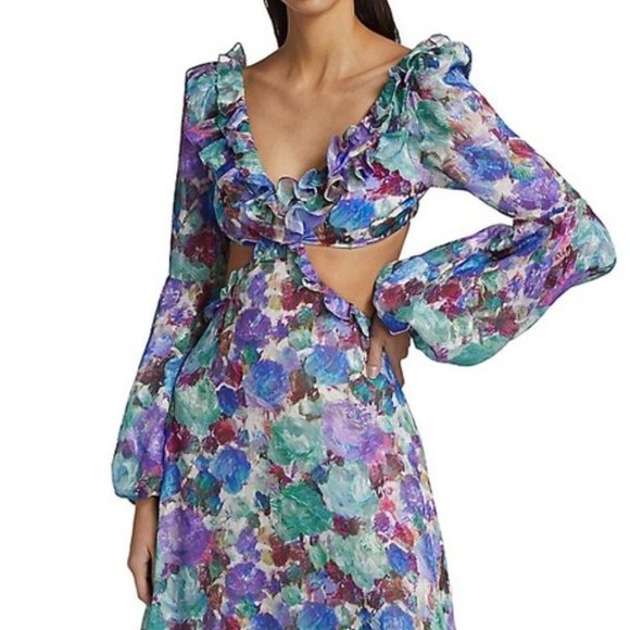 PatBO Authentic, Blossom Cut Out Dress  sz M. - Picture 1 of 7